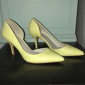 Neon Yellow Pumps